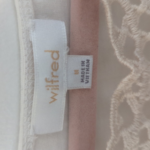 Cream Wilfred tank top with crochet neckline - Picture 2 of 3